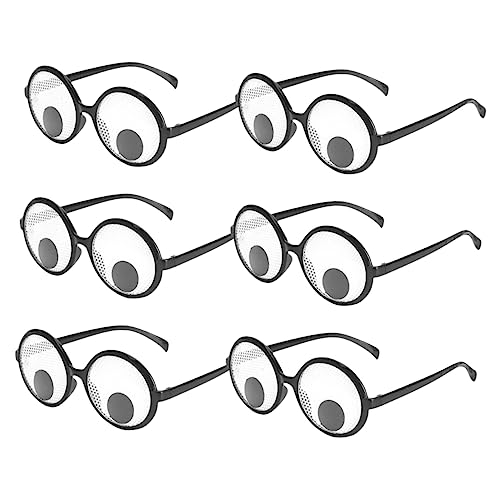 CONGARTENO 6Stücke Lustige Brille mit Beweglichen Augäpfeln Kreative Party Requisiten für Erwachsene für Spiele Unterhaltsame Aktivitäten Passt Meisten Kopfgrößen CONGARTENO 6Stücke Lustige Brille mit Beweglichen Augäpfeln Kreative Party Requisiten für Erwachsene für Spiele Unterhaltsame Aktivitäten Passt Meisten Kopfgrößen von CONGARTENO