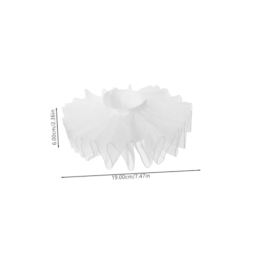 CONGARTENO Damen Wrist Rüschendetails Leichte Atmungsaktive Handgelenksbänder Ärmelmanschetten für Kleider Blusen Cosplay und Festliche Anlässe von CONGARTENO