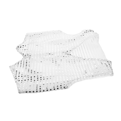 CONGARTENO Paillettenweste Für Disco-partys Für Jungen Und Mädchen Weste Für Jazz-tanzen Performance-kostüm Oberteil Mit Glitzernden Pailletten Für Jungen von CONGARTENO