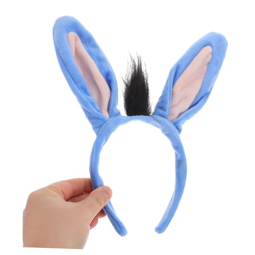 CONGARTENO Donkey Kostüm Set mit Ohren Haarreif Abnehmbarem und Verspielter Fliege Tier Verkleidung für Halloween Karneval Cosplay und Party Vielseitiges Kostüm für Erwachsene von CONGARTENO