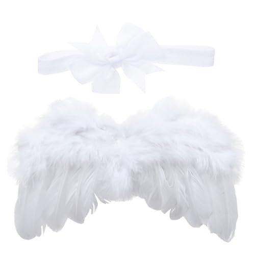 CONGARTENO Engelsflügel Weiß für Mädchen Kinderkostüm mit Stirnband Flügeln Party Fotografie Bühnenperformance CONGARTENO Engelsflügel Weiß für Mädchen Kinderkostüm mit Stirnband Flügeln Party Fotografie Bühnenperformance von CONGARTENO