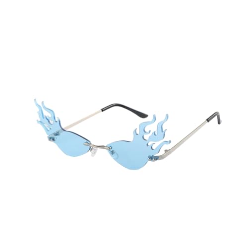 CONGARTENO Flammenförmige Sonnenbrille mit Blauem Lustige Partybrille als Foto Requisite Einzigartiges Design für Tanz und Feier Leicht Robust und Auffällig für Partys und Events CONGARTENO Flammenförmige Sonnenbrille mit Blauem Lustige Partybrille als Foto Requisite Einzigartiges Design für Tanz und Feier Leicht Robust und Auffällig für Partys und Events von CONGARTENO