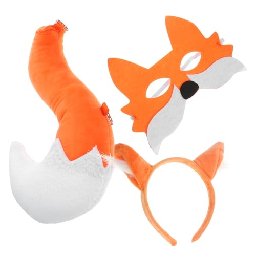 CONGARTENO Fuchs Cosplay Set mit Maske Haarreifen und Tierkostüm Zubehör für Halloween Karneval und Partys Leicht und Langlebig für Erwachsene CONGARTENO Fuchs Cosplay Set mit Maske Haarreifen und Tierkostüm Zubehör für Halloween Karneval und Partys Leicht und Langlebig für Erwachsene von CONGARTENO