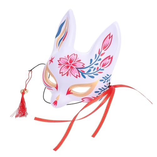 CONGARTENO Fuchsmaske Maskerade Halbgesichts Tiermaske Fuchsmasken Japanische Cosplay Maske Maske Tiermaske Im Japanischen Stil Fuchsgesichtsmaske Karnevalsmaske Masken Im Japanischen von CONGARTENO