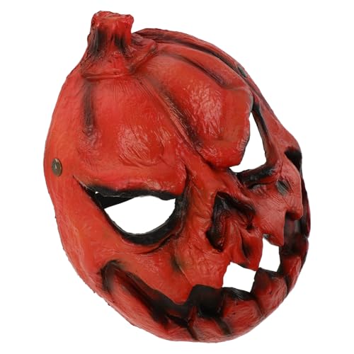 CONGARTENO Gruselige Kürbismaske Halloween Maske mit Verstellbarem Sitz für Erwachsene Realistische Gesichtsbedeckung für Karneval Kostümparty und Horror-events von CONGARTENO