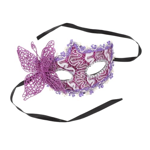 CONGARTENO Halbe Gesichtslace Maske Schmetterlingsdesign für Damen Leicht und Atmungsaktiv Maskenball Halloween Karneval Verkleidung Party CONGARTENO Halbe Gesichtslace Maske Schmetterlingsdesign für Damen Leicht und Atmungsaktiv Maskenball Halloween Karneval Verkleidung Party von CONGARTENO