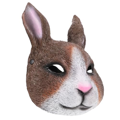CONGARTENO Halbgesichts Hasenmaske aus Leichtem Strapazierfähigem Material mit Einzigartigem Kaninchenmuster für Ostern Karneval Maskerade Cosplay und Partys Vielseitig Einsetzbar für CONGARTENO Halbgesichts Hasenmaske aus Leichtem Strapazierfähigem Material mit Einzigartigem Kaninchenmuster für Ostern Karneval Maskerade Cosplay und Partys Vielseitig Einsetzbar für von CONGARTENO