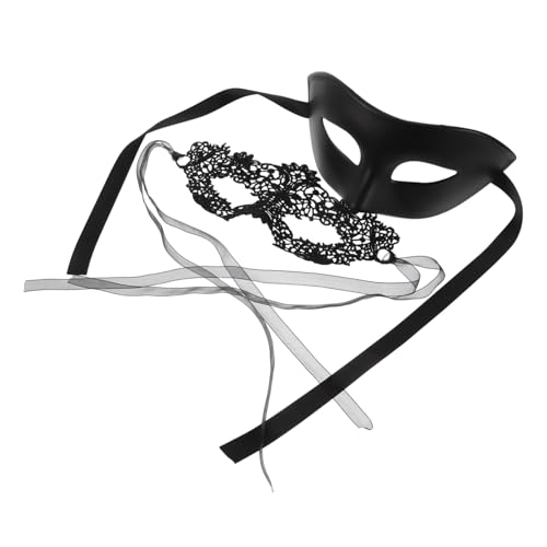 CONGARTENO Halbgesichts Masquerade Masken für Venezianische Spitze Verzierung Schwarze Halloween Party Masken Langlebig und Komfortabel für Karneval und Ball CONGARTENO Halbgesichts Masquerade Masken für Venezianische Spitze Verzierung Schwarze Halloween Party Masken Langlebig und Komfortabel für Karneval und Ball von CONGARTENO