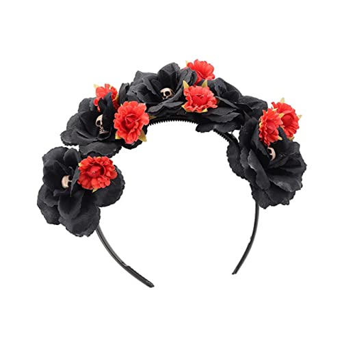 CONGARTENO Halloween Blumen Haarreif mit Design Dekoratives Stirnband für Damen und Mädchen für Halloween Karneval Cosplay und Festliche Anlässe Eleganter und Mystischer Kopfschmuck CONGARTENO Halloween Blumen Haarreif mit Design Dekoratives Stirnband für Damen und Mädchen für Halloween Karneval Cosplay und Festliche Anlässe Eleganter und Mystischer Kopfschmuck von CONGARTENO