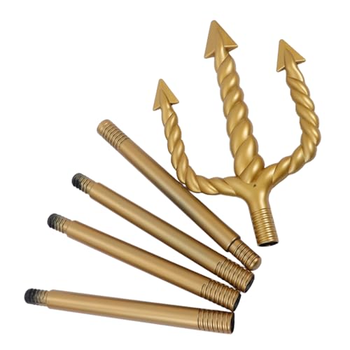 CONGARTENO Halloween Cosplay Spiralförmig Kunststoff mit Rundspitzen Sicheres Einfach Zusammensteckbares Party und Bühnenrequisit mit Goldener Oberfläche für Meerjungmann Kostüm CONGARTENO Halloween Cosplay Spiralförmig Kunststoff mit Rundspitzen Sicheres Einfach Zusammensteckbares Party und Bühnenrequisit mit Goldener Oberfläche für Meerjungmann Kostüm von CONGARTENO