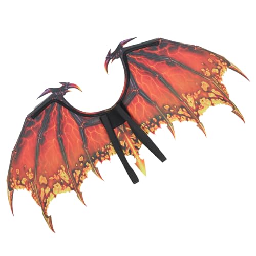 CONGARTENO Halloween Drachenflügel Kostüm Erwachsene Kreative Cosplay Flügel aus Vliesstoff Rote Drachenflügel für Karneval Party Foto Requisiten CONGARTENO Halloween Drachenflügel Kostüm Erwachsene Kreative Cosplay Flügel aus Vliesstoff Rote Drachenflügel für Karneval Party Foto Requisiten von CONGARTENO