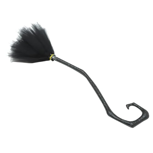 CONGARTENO Halloween Hexenbesen Deko Abnehmbar Robustes Cosplay Zubehör für Party und Kostüm Tragbarer Schwarzer Zauberbesen mit Kurzer für Halloween Deko und Witch Broomstick Fans CONGARTENO Halloween Hexenbesen Deko Abnehmbar Robustes Cosplay Zubehör für Party und Kostüm Tragbarer Schwarzer Zauberbesen mit Kurzer für Halloween Deko und Witch Broomstick Fans von CONGARTENO