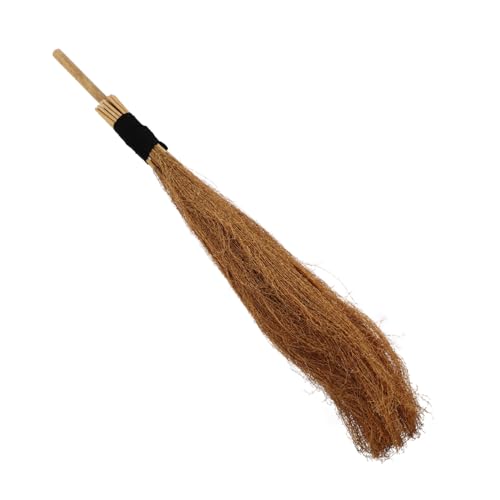 CONGARTENO Halloween Hexenbesen Deko mit Abnehmbarem Griff Holz Material Zauberer Kostüm Requisite für Party und Fest Vielseitig Einsetzbar für Halloween Feierlichkeiten von CONGARTENO