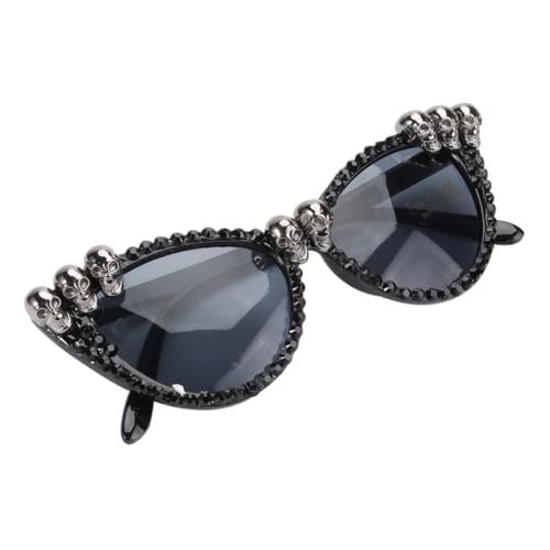 CONGARTENO Halloween Skull Brille Silberfarbene Festival Deko Fasching Kostüm Accessoire Party Halloween Mottoparty Verkleidungsschmuck CONGARTENO Halloween Skull Brille Silberfarbene Festival Deko Fasching Kostüm Accessoire Party Halloween Mottoparty Verkleidungsschmuck von CONGARTENO