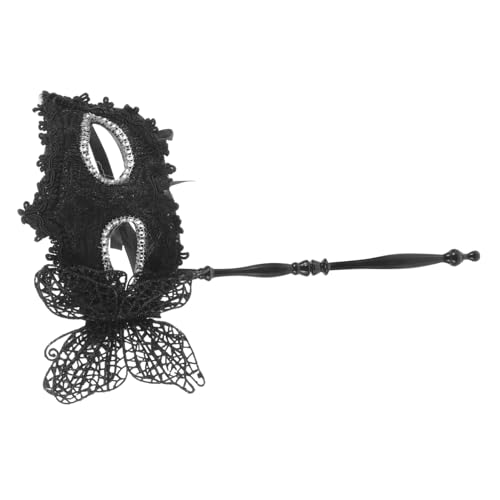 CONGARTENO Handgehaltene Damen Masquerade Maske mit Dragon Muster Schwarzer Cosplay Kostüm Requisit Eleganter Party Tanzball Zubehör für Fasching und Maskenball CONGARTENO Handgehaltene Damen Masquerade Maske mit Dragon Muster Schwarzer Cosplay Kostüm Requisit Eleganter Party Tanzball Zubehör für Fasching und Maskenball von CONGARTENO