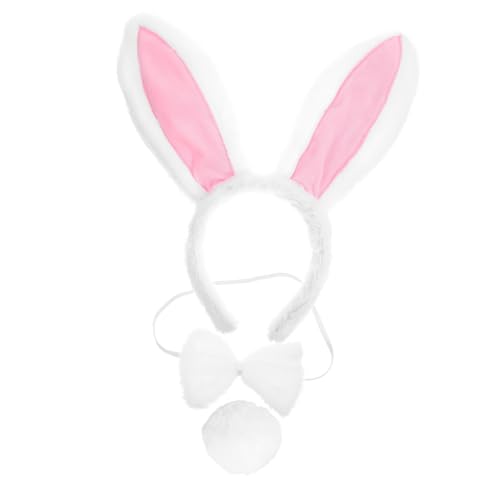 CONGARTENO Hasenohren Haarreif Set mit Schleife und Verstellbares Bunny Kostümzubehör für Mädchen und Erwachsene Bequemes Langlebiges Osterkostüm Accessoire für Karneval und Cosplay CONGARTENO Hasenohren Haarreif Set mit Schleife und Verstellbares Bunny Kostümzubehör für Mädchen und Erwachsene Bequemes Langlebiges Osterkostüm Accessoire für Karneval und Cosplay von CONGARTENO