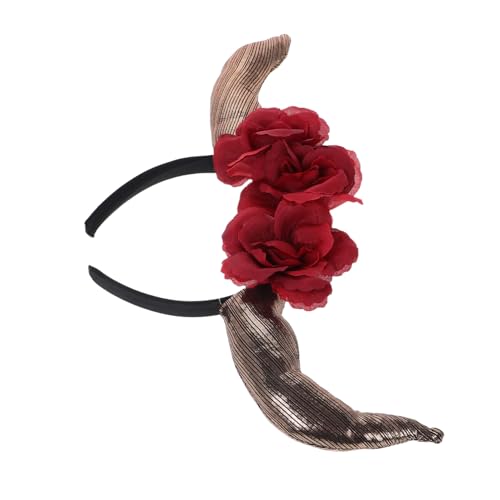 CONGARTENO Horror Horn Stirnband für Halloween Teufelshörner Kopfaccessoire für Damen Leicht und Einzigartiges Design Wiederverwendbar für Kostümpartys und Events von CONGARTENO