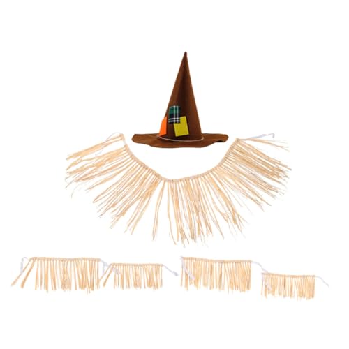 CONGARTENO Hula Zubehör Strand Tropischer Hut Hexe Für Hawaii Papierröcke Party Urlaub Kostüme Rock Performance Kostüm Hawaiian Luau von CONGARTENO