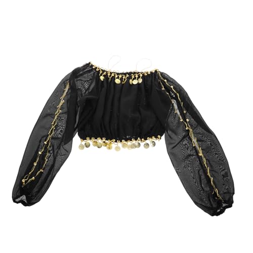 CONGARTENO Indisches Tanzkostüm Für Damen Langärmliges Bauchtanz Oberteil Mit Off Shoulder Design Für Bühnenaufführungen Schwarzes Tanzoutfit Für Frauen CONGARTENO Indisches Tanzkostüm Für Damen Langärmliges Bauchtanz Oberteil Mit Off Shoulder Design Für Bühnenaufführungen Schwarzes Tanzoutfit Für Frauen von CONGARTENO