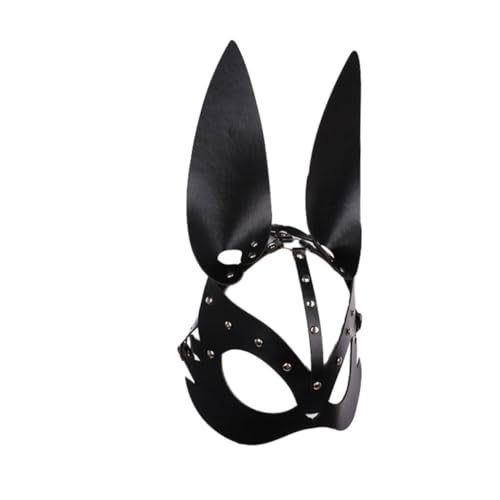CONGARTENO Kaninchen Schwarz Leichte Cosplay Gesichtsmaske Atmungsaktiv und Hautfreundlich für Kostüm und Partydekoration Bequemer Sitz für Erwachsene CONGARTENO Kaninchen Schwarz Leichte Cosplay Gesichtsmaske Atmungsaktiv und Hautfreundlich für Kostüm und Partydekoration Bequemer Sitz für Erwachsene von CONGARTENO