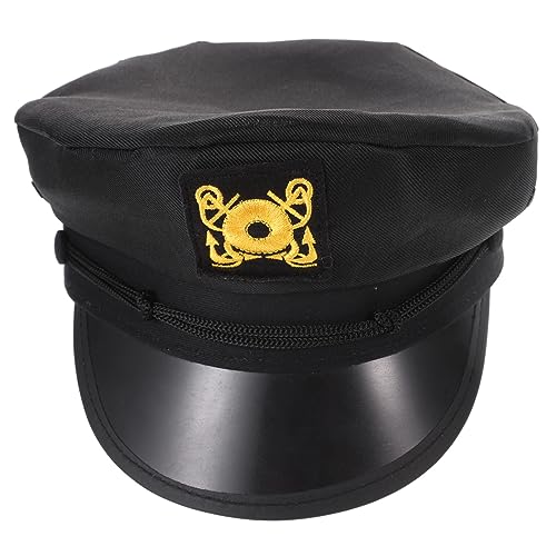 CONGARTENO Kapitänshut für Männer Frauen UV für Kostümpartys Cosplay Bootfahren Outdoor Aktivitäten Stilvolles Matrosen Accessoire CONGARTENO Kapitänshut für Männer Frauen UV für Kostümpartys Cosplay Bootfahren Outdoor Aktivitäten Stilvolles Matrosen Accessoire von CONGARTENO