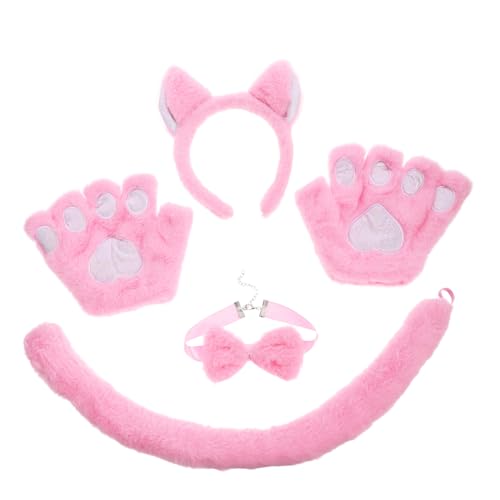 CONGARTENO Katzenohren Haarreif Set mit Handschuhen und Accessoires Süßes Tierkostüm für Frauen für Halloween Karneval und Cosplay Partys CONGARTENO Katzenohren Haarreif Set mit Handschuhen und Accessoires Süßes Tierkostüm für Frauen für Halloween Karneval und Cosplay Partys von CONGARTENO