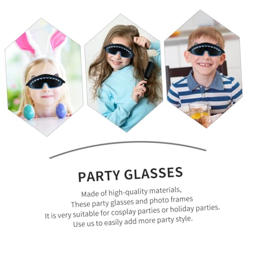 CONGARTENO Kinderparty Spaßbrille Shark Design Schwarz Leichte Langlebige Verkleidungsbrille für Halloween Cosplay Festlichkeiten Geschenkidee für Mädchen und Jungen Trendige Foto Requisiten CONGARTENO Kinderparty Spaßbrille Shark Design Schwarz Leichte Langlebige Verkleidungsbrille für Halloween Cosplay Festlichkeiten Geschenkidee für Mädchen und Jungen Trendige Foto Requisiten von CONGARTENO