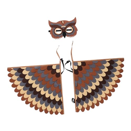 CONGARTENO Kindervogel Kostüm mit Eulen und Hühner Flügeln aus Filz Leichtes Tier Roleplay Outfit für Jungen und Mädchen Atmungsaktiv Pflegeleicht für Halloween und CONGARTENO Kindervogel Kostüm mit Eulen und Hühner Flügeln aus Filz Leichtes Tier Roleplay Outfit für Jungen und Mädchen Atmungsaktiv Pflegeleicht für Halloween und von CONGARTENO