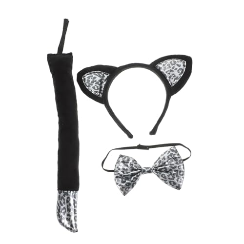 CONGARTENO Leoparden Kostüm Set Teilig mit Stirnband Fliege und Hautfreundliche Tier Cosplay Accessoires für Halloween Karneval Party und Kreative Verkleidung CONGARTENO Leoparden Kostüm Set Teilig mit Stirnband Fliege und Hautfreundliche Tier Cosplay Accessoires für Halloween Karneval Party und Kreative Verkleidung von CONGARTENO