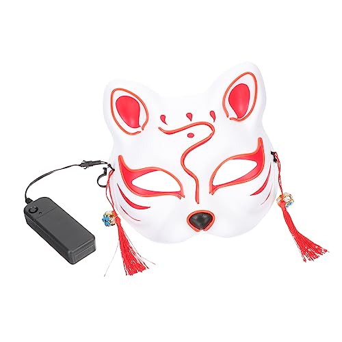 CONGARTENO Leuchtende Fuchsmaske für Halloween Dekorative Cosplay Maske für Partys und Festivals Auffälliger Gesichtsschmuck für Kostüme und Rollenspiele CONGARTENO Leuchtende Fuchsmaske für Halloween Dekorative Cosplay Maske für Partys und Festivals Auffälliger Gesichtsschmuck für Kostüme und Rollenspiele von CONGARTENO