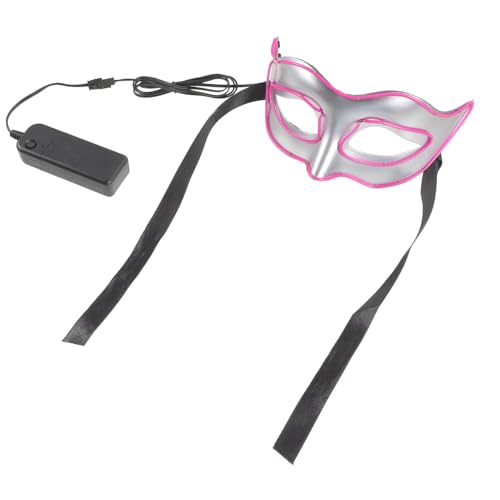 CONGARTENO Leuchtende Halbmaske für Damen und Herren Leichte Cosplay Party Maske Fluoreszierende Maskerade Maske für Maskenball und Halloween Modisches Design Einfache Handhabung Vielseitig von CONGARTENO