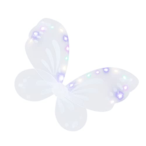 CONGARTENO Leuchtende für Mädchen Leichte Flügel mit Schmetterlingsdesign Komfortabel Dekoratives Kinderkostüm Accessoire für Halloween Bühnenauftritte und Fasching von CONGARTENO