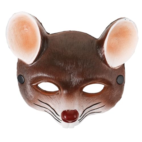 CONGARTENO Mäusekostüm Maske aus PU Schaumstoff Braune Gesichtsmaske Leichte Langlebige Halloween Party Maske für Erwachsene und Kreative Maskerade für Fasching und Kostümball CONGARTENO Mäusekostüm Maske aus PU Schaumstoff Braune Gesichtsmaske Leichte Langlebige Halloween Party Maske für Erwachsene und Kreative Maskerade für Fasching und Kostümball von CONGARTENO