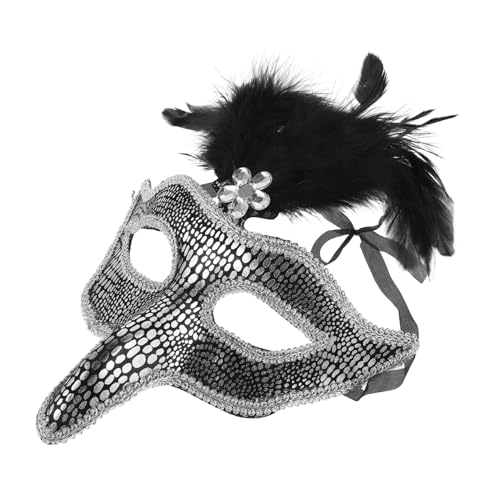 CONGARTENO Maske PVC mit Federn für Karneval Halloween und Maskenball Strapazierfähige Damenmaske für Unvergessliche Auftritte CONGARTENO Maske PVC mit Federn für Karneval Halloween und Maskenball Strapazierfähige Damenmaske für Unvergessliche Auftritte von CONGARTENO