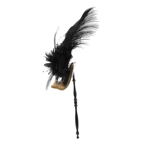 CONGARTENO Masquerade Maske mit Stab Schmuck-kostüm Halloween Karneval Party Damen Cosplay Leicht und Langlebig Dekorativ für Maskenball Club Bar Fest CONGARTENO Masquerade Maske mit Stab Schmuck-kostüm Halloween Karneval Party Damen Cosplay Leicht und Langlebig Dekorativ für Maskenball Club Bar Fest von CONGARTENO