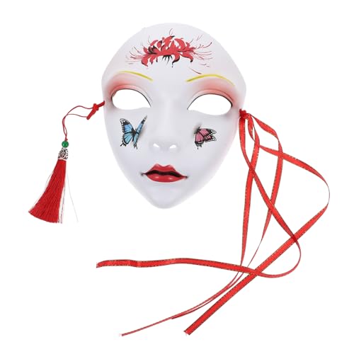 CONGARTENO Material Cosplay Party Maske Vollgesichts Chinesischer Stil Handbemalt Maskerade Accessoire für Karneval Halloween Erwachsene von CONGARTENO