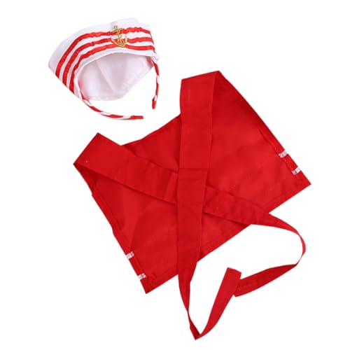 CONGARTENO Matrosen Kostüm mit Captain Stirnband und Schal Komfortables Langlebiges Material für Halloween Party Cosplay und Festliche Anlässe Seefahrer Accessoire von CONGARTENO