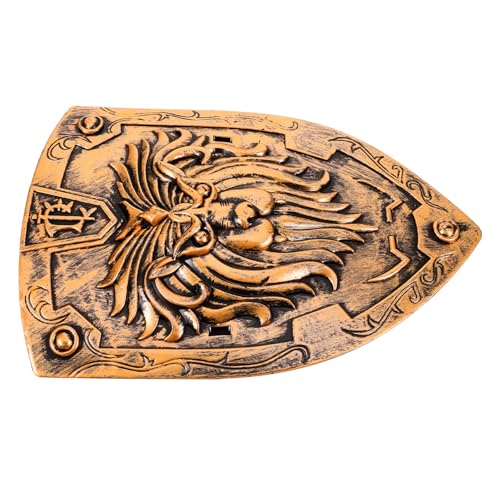 CONGARTENO Mittelalterlicher Cosplay Schild mit Löwenhörnern Robustes Party und Rollenspiel Requisit Langlebiges Theater und Kostümzubehör für Piraten und Ritterspiele CONGARTENO Mittelalterlicher Cosplay Schild mit Löwenhörnern Robustes Party und Rollenspiel Requisit Langlebiges Theater und Kostümzubehör für Piraten und Ritterspiele von CONGARTENO