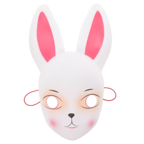CONGARTENO Niedliche Weiße Hasenohren Maske für Cosplay Ostern Party Dekoration Leicht und für Kostümpartys und Fotoshootings von CONGARTENO