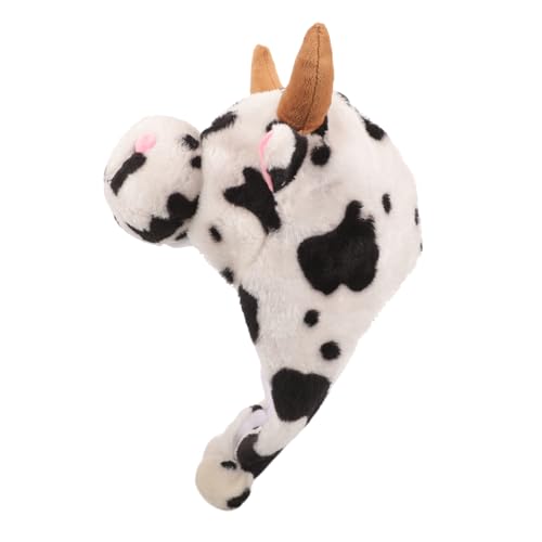 CONGARTENO Plüsch Kuhhut mit Kuhohren Warmer Tiermütze für Damen Herren für Mottopartys Cosplay Bühnenauftritte Hautfreundlich Einzigartiges Design CONGARTENO Plüsch Kuhhut mit Kuhohren Warmer Tiermütze für Damen Herren für Mottopartys Cosplay Bühnenauftritte Hautfreundlich Einzigartiges Design von CONGARTENO