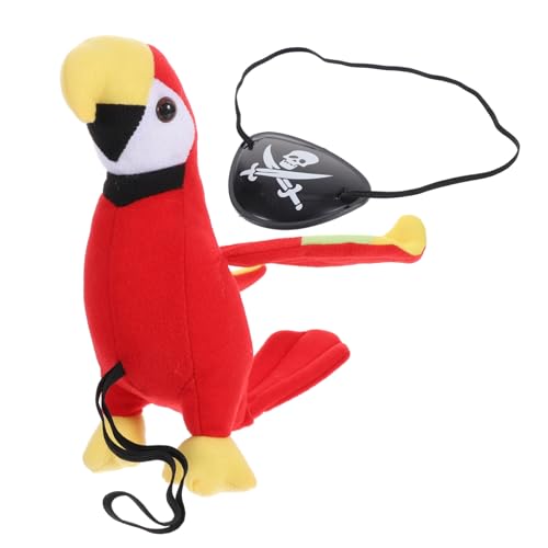 CONGARTENO Plüsch Piratenkostüm mit Realistischem der Schulter und Augenmaske Weiches Cosplay Zubehör für Halloween Piratenparty und Fasching Teiliges Verkleidungs CONGARTENO Plüsch Piratenkostüm mit Realistischem der Schulter und Augenmaske Weiches Cosplay Zubehör für Halloween Piratenparty und Fasching Teiliges Verkleidungs von CONGARTENO