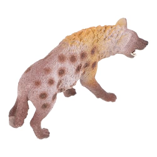 CONGARTENO Realistisches Hyänenmodell aus Kunststoff Lernspielzeug Wildtierfigur für Kognitive und Dekoration Sichere Materialien Pädagogisches Tierfigurengeschenk für Naturfreunde von CONGARTENO