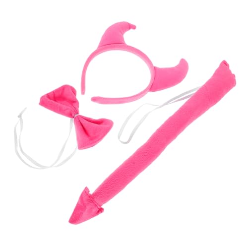 CONGARTENO Scary Horn Headband Set mit Teufelshörnern Teufelsschwanz und Fliege Leichtes Strapazierfähiges Halloween Kopfschmuck Accessoire für Damen Karneval Cosplay Kostüm CONGARTENO Scary Horn Headband Set mit Teufelshörnern Teufelsschwanz und Fliege Leichtes Strapazierfähiges Halloween Kopfschmuck Accessoire für Damen Karneval Cosplay Kostüm von CONGARTENO