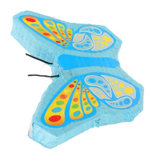 CONGARTENO Schmetterlings Piñata aus Papier zum Befüllen mit Süßigkeiten Strapazierfähige Partydekoration für Kindergeburtstag Lustiges Partyspiel Bunte Frühlings Dekoration für von CONGARTENO