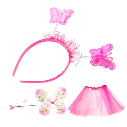 CONGARTENO Schmetterlingskostüm Set für Mädchen Regenbogen Tutu Rock Zauberstab Haarreifen und Flügel für Karneval Geburtstagsfeiern und Cosplay Events Zufällige Farbe Zufällige Farbe CONGARTENO Schmetterlingskostüm Set für Mädchen Regenbogen Tutu Rock Zauberstab Haarreifen und Flügel für Karneval Geburtstagsfeiern und Cosplay Events Zufällige Farbe Zufällige Farbe von CONGARTENO