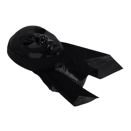 CONGARTENO Schwarze Vollgesichtsmaske für Halloween Masquerade Party Unisex mit Elastischem Kopfband Detailreiche Verarbeitung Komfortables Material Geeignet für Karneval und Hip Hop CONGARTENO Schwarze Vollgesichtsmaske für Halloween Masquerade Party Unisex mit Elastischem Kopfband Detailreiche Verarbeitung Komfortables Material Geeignet für Karneval und Hip Hop von CONGARTENO