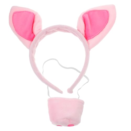CONGARTENO Schweineohren Haarreif mit Schweinenase Kostümset Bequemes Tierkostüm Zubehör für Cosplay Halloween Party Karneval für Tierkostüm Erwachsene und Foto Requisiten CONGARTENO Schweineohren Haarreif mit Schweinenase Kostümset Bequemes Tierkostüm Zubehör für Cosplay Halloween Party Karneval für Tierkostüm Erwachsene und Foto Requisiten von CONGARTENO