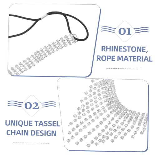 CONGARTENO Silberne Maske mit Funkelnden Strasssteinen und Quasten Gesichtskette für Damen Elegantes Halloween und Party Accessoire Trendiger Schmuck für Rave und Bühnenauftritte CONGARTENO Silberne Maske mit Funkelnden Strasssteinen und Quasten Gesichtskette für Damen Elegantes Halloween und Party Accessoire Trendiger Schmuck für Rave und Bühnenauftritte von CONGARTENO