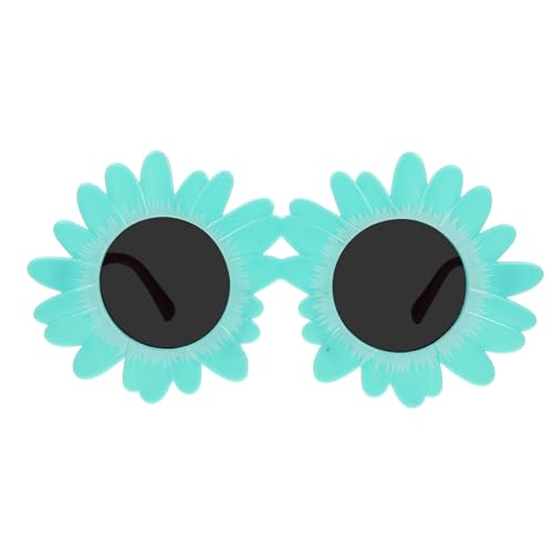 CONGARTENO Sonnenbrillen für Sonnenblumen Design Uv Beständig Langlebig Wiederverwendbar Trendige Spielbrille für Jungen und Mädchen für Strand Party und Fotospaß von CONGARTENO