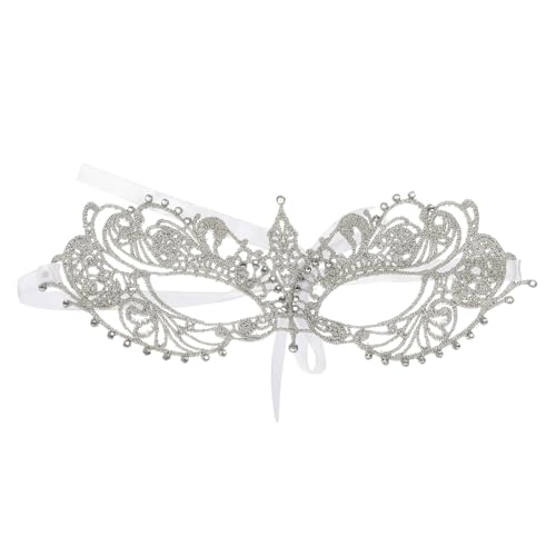 CONGARTENO Spitzenmaske Damen Party Karneval Fasching Cosplay Accessoire mit Filigranem Design für Maskerade Festival Halloween und Festliche Anlässe Geeignet für Köpfe von CONGARTENO